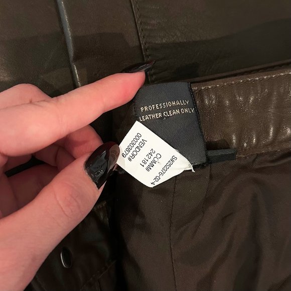 Vintage Banana Republic Leather Pants - Picture 5 of 6